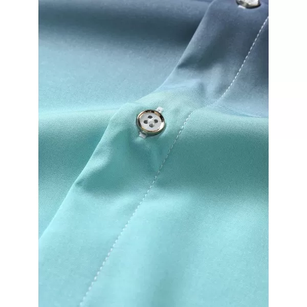 Floerns Men's Striped Shirts Casual Short Sleeve Button Down Shirts