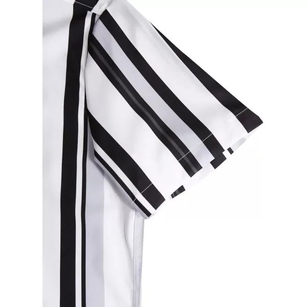 Floerns Men's Striped Shirts Casual Short Sleeve Button Down Shirts