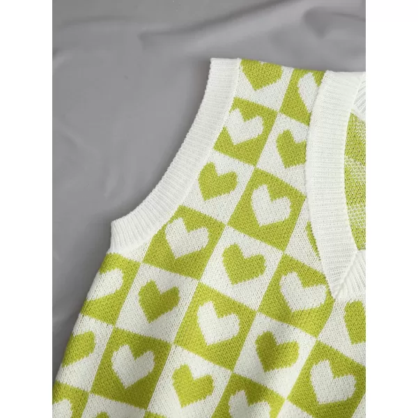 Floerns Women's Sleeveless Round Neck Cute Strawberry Sweater Vest Crop Shirt Top