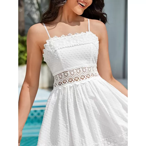 Floerns Women's Twist Front Cut Out Sleeveless Knot Back Boho Cami Dress