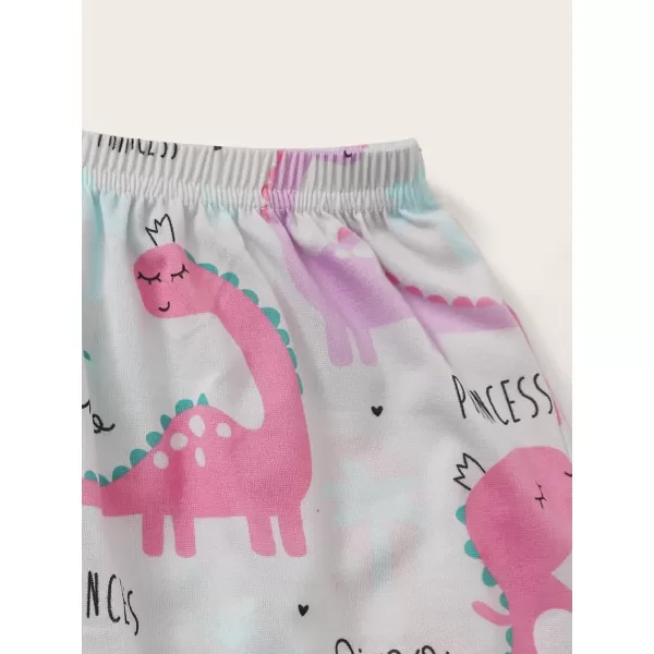 Floerns Women's 2 Piece Cute Cartoon Print Summer Pajama Set Cami Top and Shorts