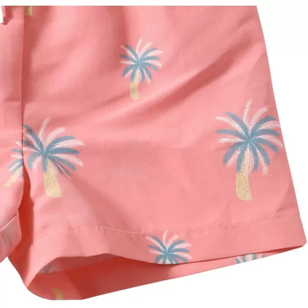 Floerns Boy's Tropical Print Swim Shorts Quick Dry Summer Beach Shorts