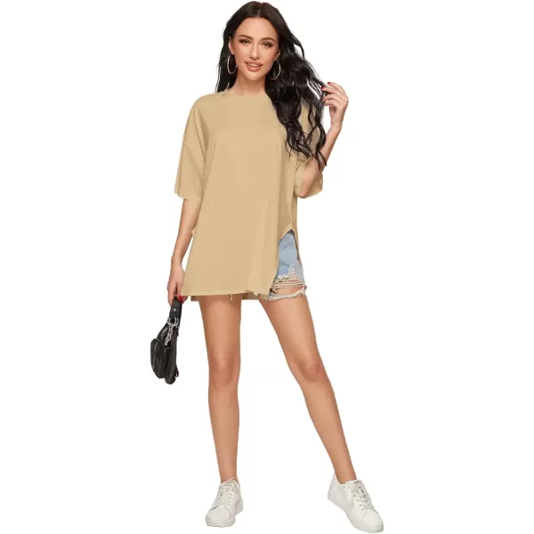 Floerns Women's Casual Basic Short Sleeve Loose T-Shirt Tee Tops