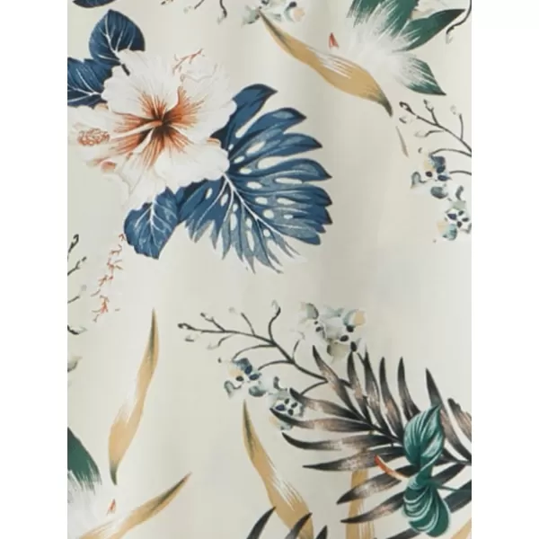 Floerns Women's Short Sleeve Business Casual Tops Graphic Print Office Work Blouse Tops