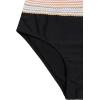 imageFloerns Womens Boho Two Piece High Waist Bathing Suit Bandeau SwimsuitBlack Ink