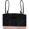 imageFloerns Womens Boho Two Piece High Waist Bathing Suit Bandeau SwimsuitBlack Ink