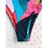 imageFloerns Womens Boho Two Piece High Waist Bathing Suit Bandeau SwimsuitBlue Multi