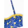 imageFloerns Womens Boho Two Piece High Waist Bathing Suit Bandeau SwimsuitBlue Yellow