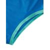 imageFloerns Womens Boho Two Piece High Waist Bathing Suit Bandeau SwimsuitBlue and Green