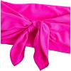 imageFloerns Womens Boho Two Piece High Waist Bathing Suit Bandeau SwimsuitHot Pink Bow