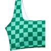 imageFloerns Womens Plaid Print Square Neck Tankini Sets Two Piece Bathing SuitGreen