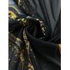 imageFloerns Womens Plus Size 3 Piece Bathing Suit One Shoulder Bikini Set with Cover UpBlack Marble