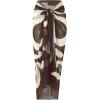 imageFloerns Womens Plus Size 3 Piece Bathing Suit One Shoulder Bikini Set with Cover UpCoffee Brown