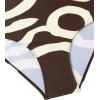 imageFloerns Womens Plus Size 3 Piece Bathing Suit One Shoulder Bikini Set with Cover UpCoffee Brown