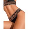 imageFloerns Womens Printed S Summer Beachwear Underwear Bikini Swimsuit BottomsBlack