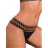 imageFloerns Womens Printed S Summer Beachwear Underwear Bikini Swimsuit BottomsBlack
