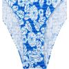 imageFloerns Womens Solid Halter Tie Side Bikini Set Two Piece Bathing SuitBlue and White Smock