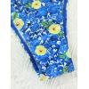 imageFloerns Womens Floral Frill Trim Underwire High Cut Two Piece Bikini SwimsuitBlue