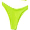 imageFloerns Womens Floral Frill Trim Underwire High Cut Two Piece Bikini SwimsuitLime Green