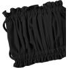 imageFloerns Womens Tie Back Ruched Bandeau with Cheeky Thong Bikini Bathing SuitBlack