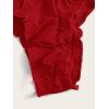 imageFloerns Womens Tie Back Ruched Bandeau with Cheeky Thong Bikini Bathing SuitBurgundy
