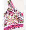 imageFloerns Womens 2 Piece Bathing Suit Scoop Neck Bikini Shorts Tankini SwimsuitHot Pink