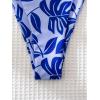 imageFloerns Womens All Over Print Tube Bandeau Bralette Tie Side Bikini SwimwearBlue