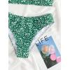 imageFloerns Womens Bathing Suit Floral Print High Waist 2 Piece Bikini SwimsuitGreen Multi