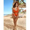 imageFloerns Womens Plus Size Scoop Neck High Waisted Two Piece Bathing SuitOrange