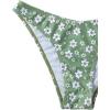 imageFloerns Womens Two Piece Bathing Suit Floral Print Triangle Bikini SwimsuitGreen