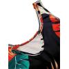 imageFloerns Womens 2 Piece Outfit Tropical Print Scoop Neck Tank Top Pencil Skirt SetBlack