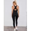 imageFloerns Womens Maternity 2 Piece Outfit Scoop Neck Crop Tank Top Legging SetBlack
