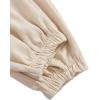 imageFloerns Womens Solid Drawstring Waist Jogger Set Crop Tank Top Two Piece OutfitBeige
