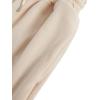 imageFloerns Womens Solid Drawstring Waist Jogger Set Crop Tank Top Two Piece OutfitBeige