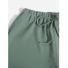imageFloerns Womens Solid Drawstring Waist Jogger Set Crop Tank Top Two Piece OutfitMint Green