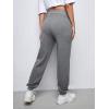 imageFloerns Womens Maternity Drawstring High Waist Solid Ripped SweatpantsA Grey