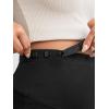 imageFloerns Womens Maternity Ripped Roll Hem Jeans Pregnant Denim ShortsBlack Solid