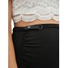 imageFloerns Womens Solid Maternity High Waist Ruched Bodycon Mini SkirtBlack