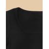 imageFloerns Girls 2 Pcs Short Sleeve Scoop Neck Tee Shirt Bodysuit LeotardBlack and White