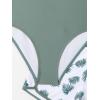 imageFloerns Girls Boho Tropical Print Sleeveless One Piece Swimsuits with Shorts Cover UpGreen Multi