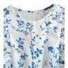 imageFloerns Girls Floral Print Sleeveless Ruffle Trim Belted Pants JumpsuitBlue