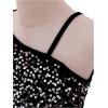 imageFloerns Girls One Shoulder Long Sleeve Sequin Party Bodycon Short DressBlack