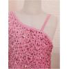 imageFloerns Girls One Shoulder Long Sleeve Sequin Party Bodycon Short DressPink