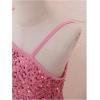 imageFloerns Girls One Shoulder Long Sleeve Sequin Party Bodycon Short DressPink