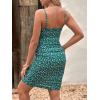 imageFloerns Womens Maternity Floral Print Tie Shoulder Stretch Cami Slip DressGreen Floral