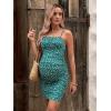 imageFloerns Womens Maternity Floral Print Tie Shoulder Stretch Cami Slip DressGreen Floral