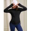 imageFloerns Womens Maternity Striped Print Long Sleeve Rib Knit Casual Tee ShirtBlack