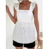 imageFloerns Womens Striped Print Boat Neck Tie Back Sleeveless Maternity Peplum Blouse TopsWhite Ivory