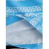 imageFloerns Boys 2 Pcs Boho Paisley Print Drawstring Waist Summer Beach Shorts with PocketsBlue  Black Paisley