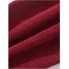 imageFloerns Boys Casual Elastic Waist Tapered Trousers Long Corduroy PantsBurgundy